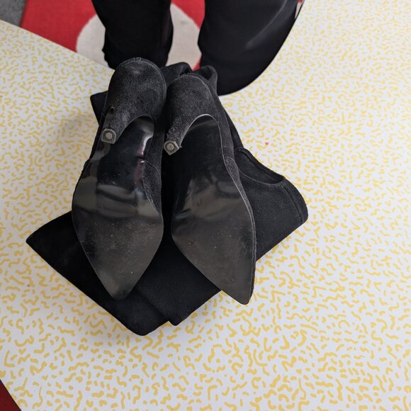 Trash and Vaudeville  vintage 80s trad goth thigh-high fetish boots - Picture 5 of 8